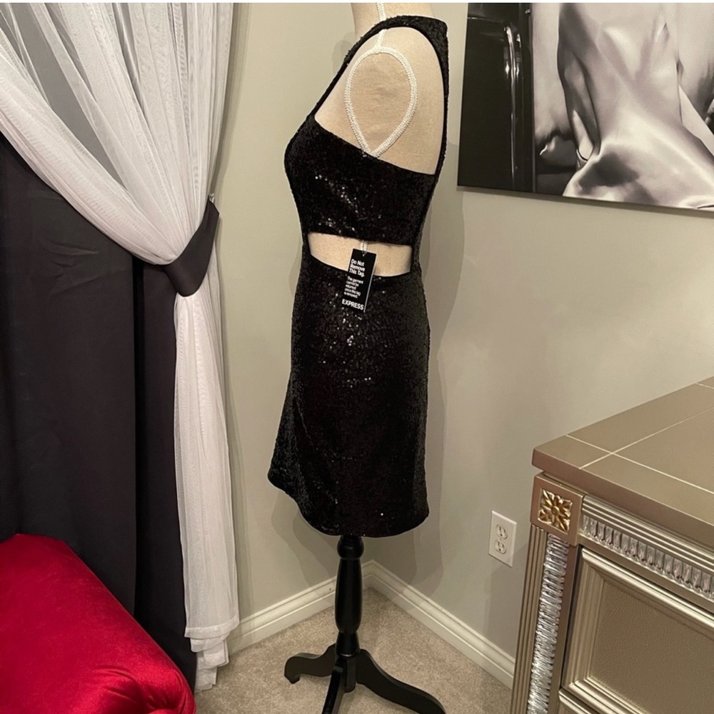 Express Sequin Cutout Dress - Picture 5 of 16